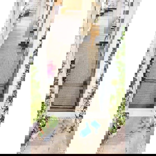 The Rugs Twist Stripe Washable Mat & Runner Beige | Stylish