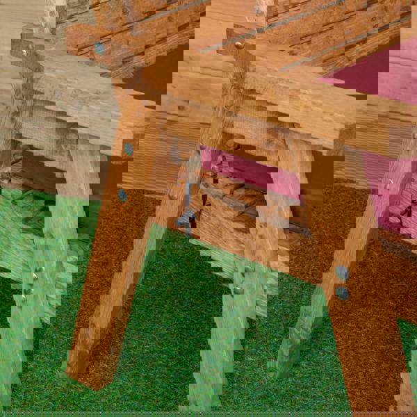 Samuel Alexander 99 x 41cm Cushion Base for 2 Seater Wooden Garden Bench in Burgundy