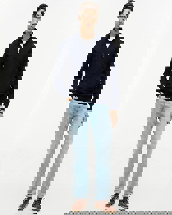 Tommy Hilfiger Essential Terry 1/4 Zip Mens Sweatshirt - Desert Sky