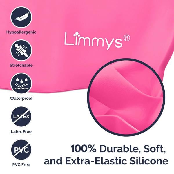 Limmys Premium Kids Long Hair Swim Caps