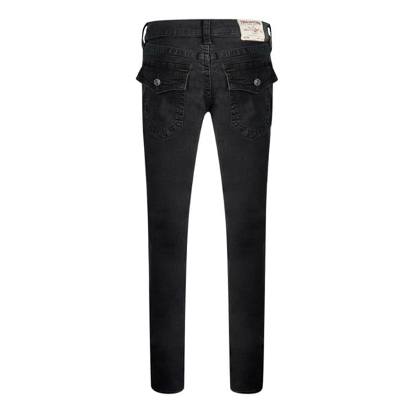 True Religion Rocco Flap Relaxed Skinny Jeans - Black