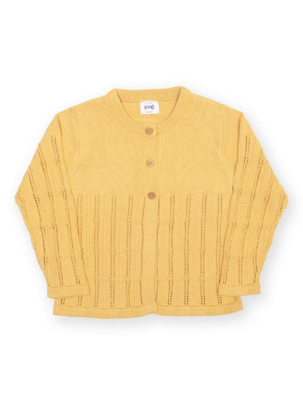 Kite Girls Organic Together Cardi Buttercream