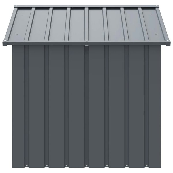 Berkfield Dog House with Roof Black 117x103x102 cm Galvanised Steel