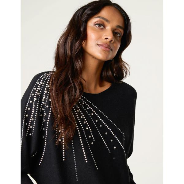 Blue Vanilla Jumper With Shoulder Embellishment