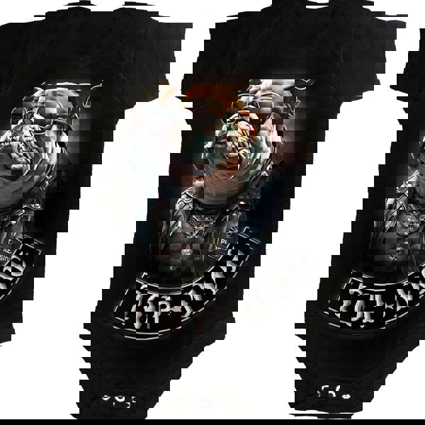 TOP DOG - Baby Sleepsuit Black