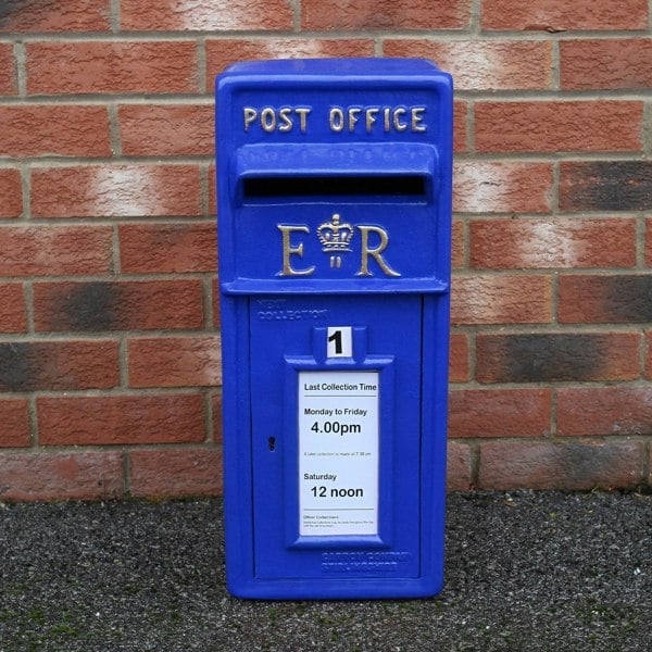 Monstershop Blue Scottish Post Box