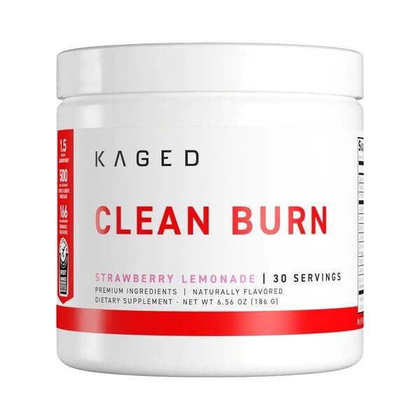 Kaged Muscle Clean Burn Powder, Strawberry Lemonade - 186g
