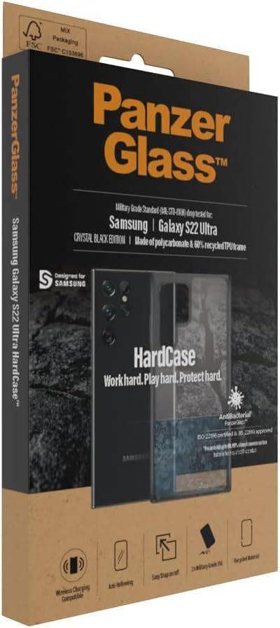PanzerGlass Panzer Glass Hard Case for Samsung Galaxy S22 Ultra 5G Black - 0373