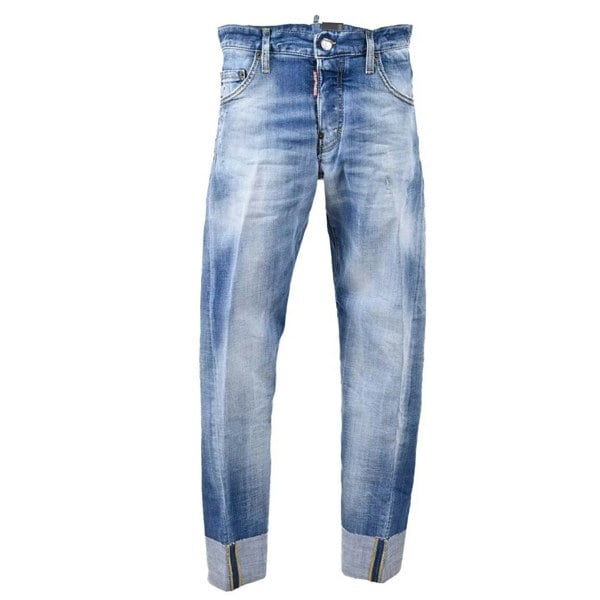 DSQUARED2 S71LB0960 S30664 SEXY TWIST JEAN 470 NAVY BLUE JEANS Mens 44