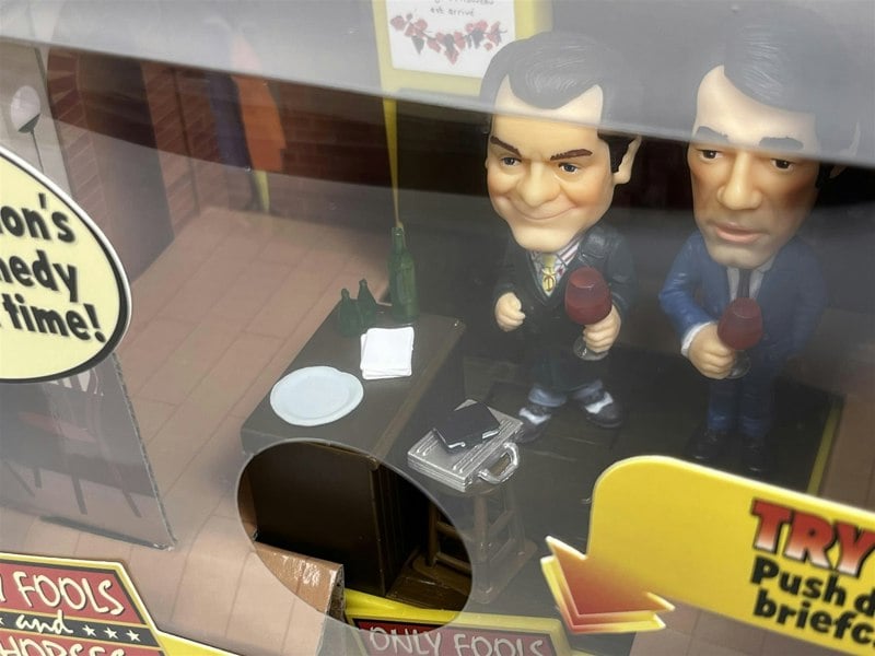 BCS Only Fools and Horses Yuppy Love Del Boy and Trigger Bobble Buddies Scene BCS