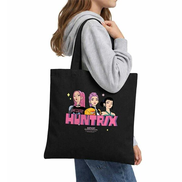 K-Pop Demon Hunters Huntrix Blocky Glam Reusable Tote Bag - Black