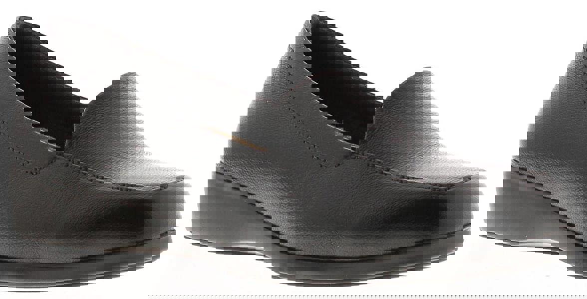 Dr Keller Claire Womens Leather Smart Casual Slip On Shoes, black slip-on women's shoes made of leather with a sleek, modern design and comfortable sole.