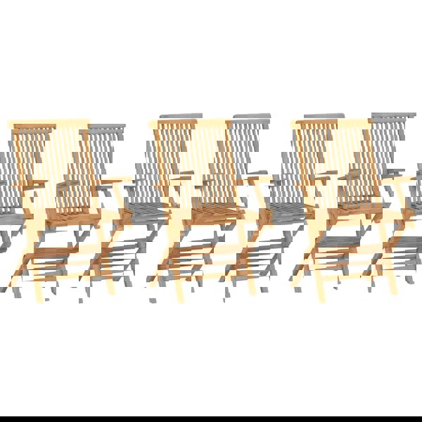 Berkfield Folding Garden Chairs 3 pcs Solid Teak Wood