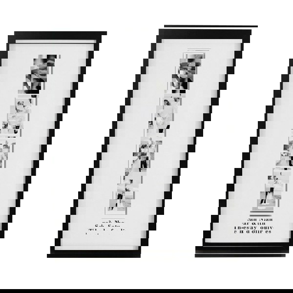 Personalised Memento Company Personalised Photo Upload Strip Black Poster Frame