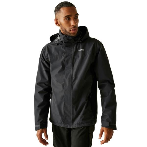 Regatta Mens Matt II Waterproof Jacket - Black - 