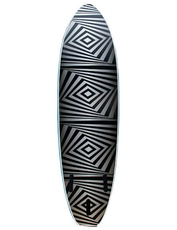 Surfworx Banshee Mini Mal Soft Surfboard 6ft 0 Azure Blue
