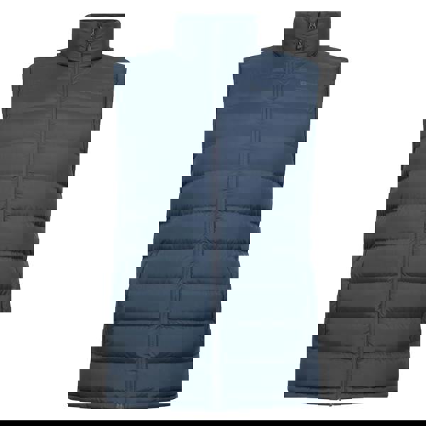 Mountain Warehouse Mens Seasons Faux Fur Lined Padded Gilet - Navy - 