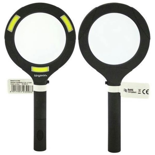 Dyzi 3W COB LED Magnifying Glass 3x Magnification 80mm Lens Black