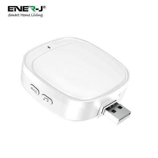 Ener-J Flexi Smart Video Doorbell, 1080p HD, Wired or Wireless Battery Powered, Indoor USB Chime