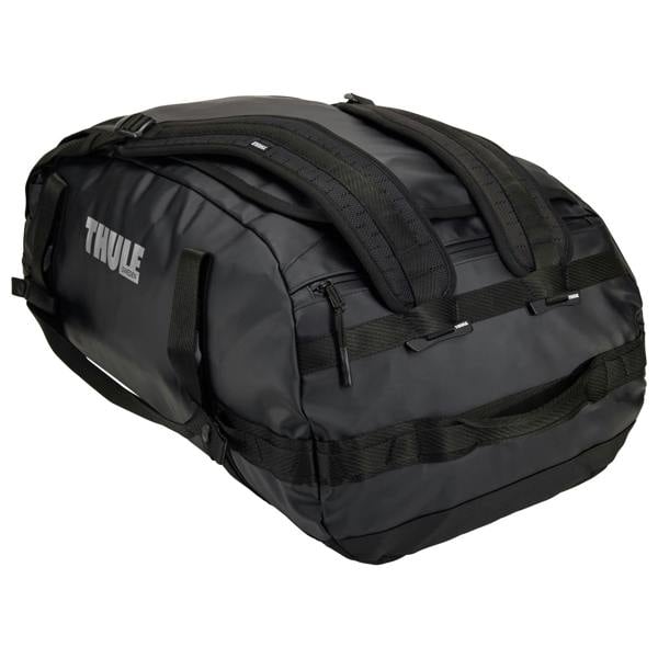 Thule Chasm 70L Duffel Bag Black Travel Luggage Backpack Recycled
