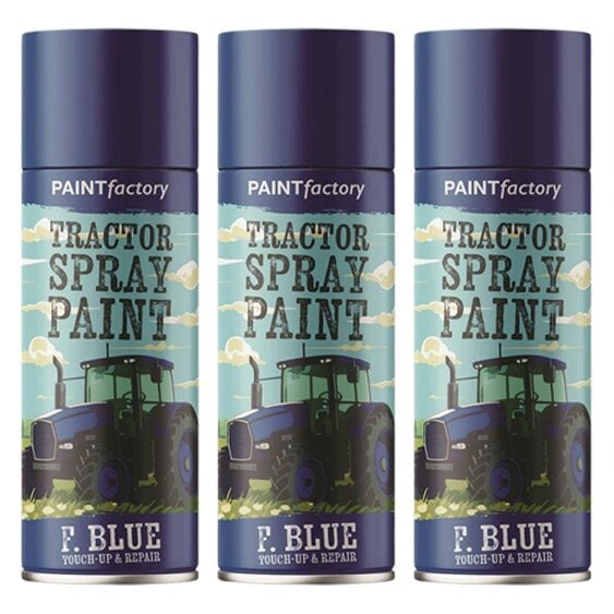 Paint Factory 3X - Tractor Spray Paint Ford Blue 400ml