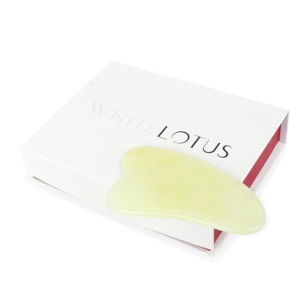 White Lotus Beauty Gua Sha Jade by White Lotus- Real Chemical Free Crystal