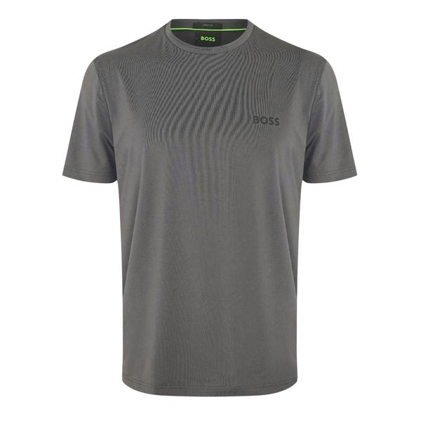 Boss Mens Competition Logo Crew Neck T-Shirt - Grey - 