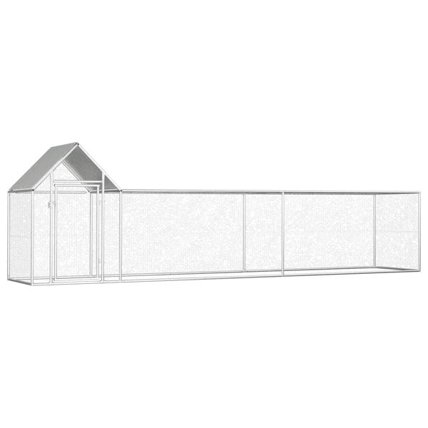 Berkfield Chicken Coop 5x1x1.5 m Galvanised Steel