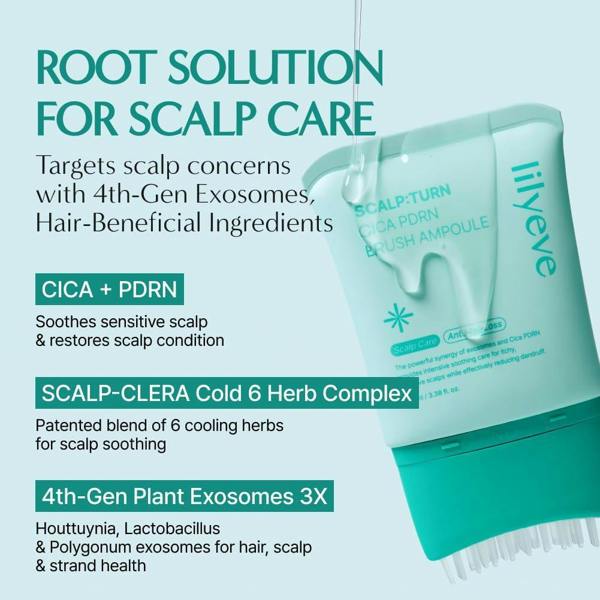 LILYEVE ScalpTurn Cica PDRN Brush Ampoule 100ml