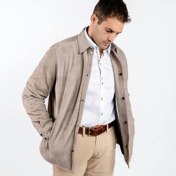 SUEDE SHIRT - Premium Men's Patterned Shirt by Claudio Lugli | Bold Design, Tailored Fit, Best Printed Shirts