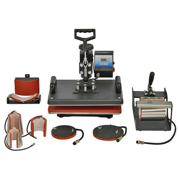 PixMax 8 in 1 Combo Swing Heat Press Machine