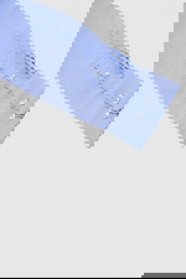 ENORSIA Men Button Down Collar Long Sleeve Shirt