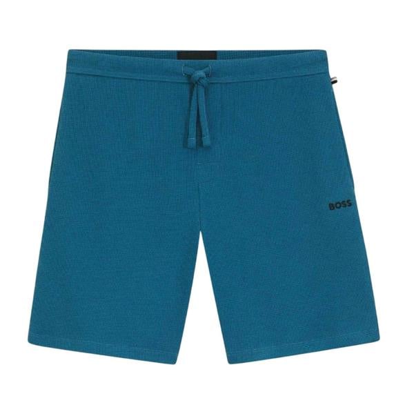 Boss Mens Relaxed Fit Pyjama Shorts - Blue - 