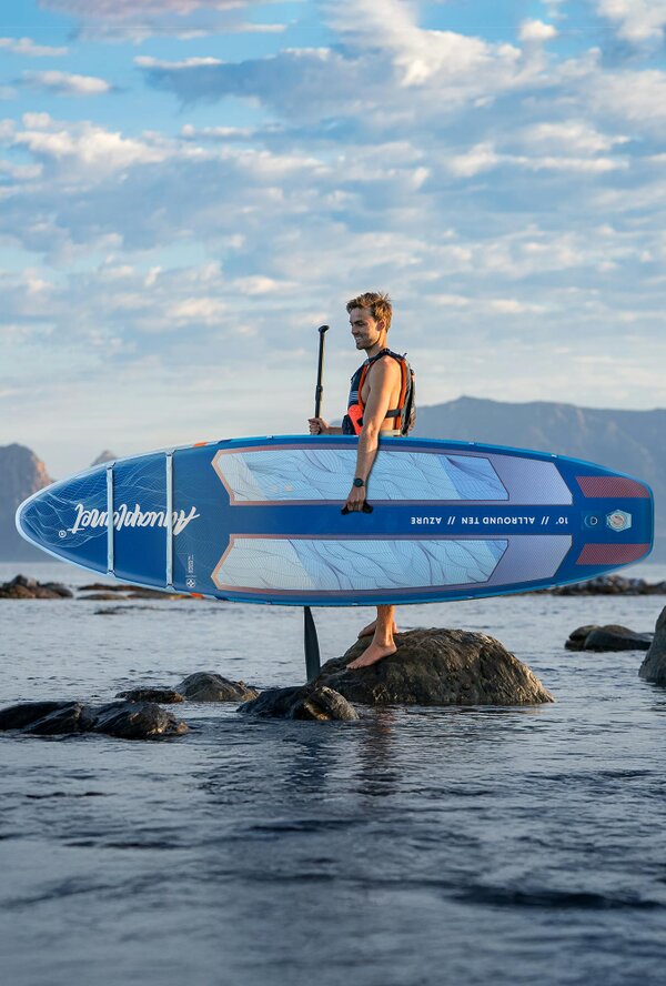 Aquaplanet ALLROUND TEN 10' Inflatable Paddle Board Package - Azure