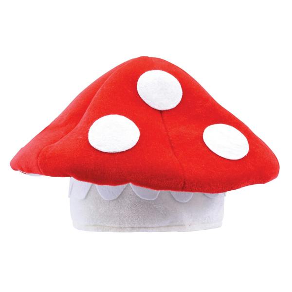 Bristol Novelty Unisex Toad Stool Hat - Red/White - 
