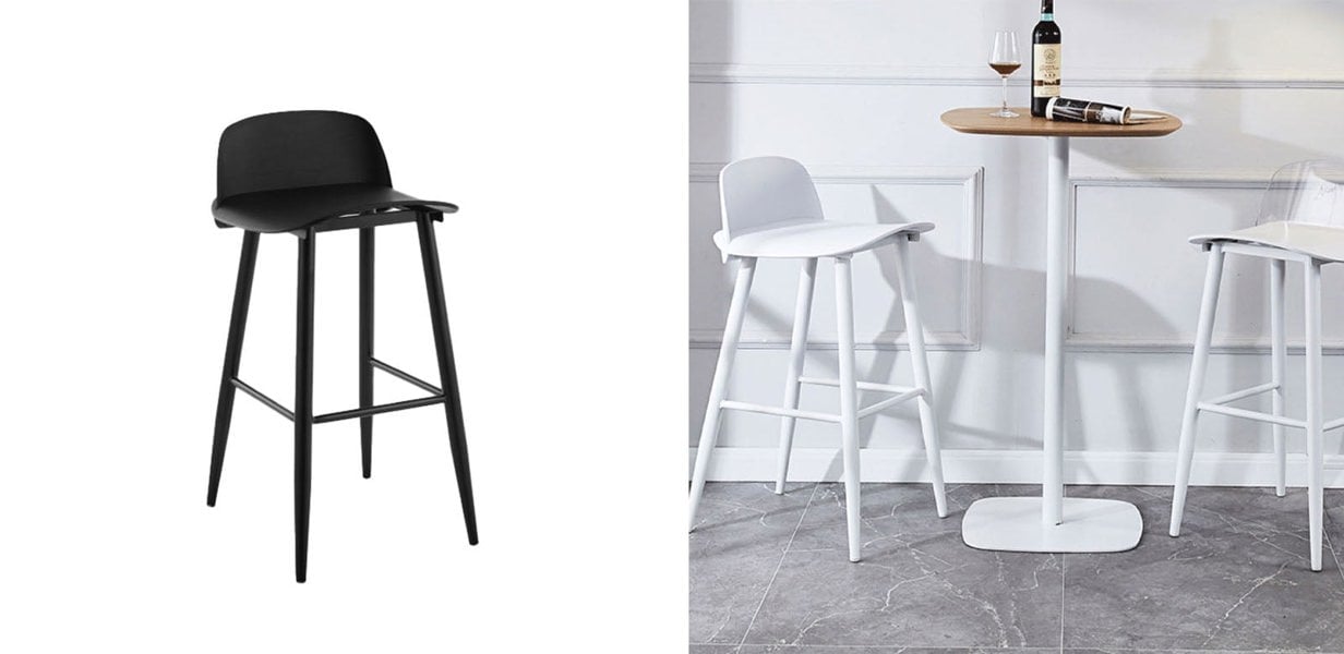 Yves Nordic Bar Stool, Woonden Leg-Ritconcept-Rit Concept