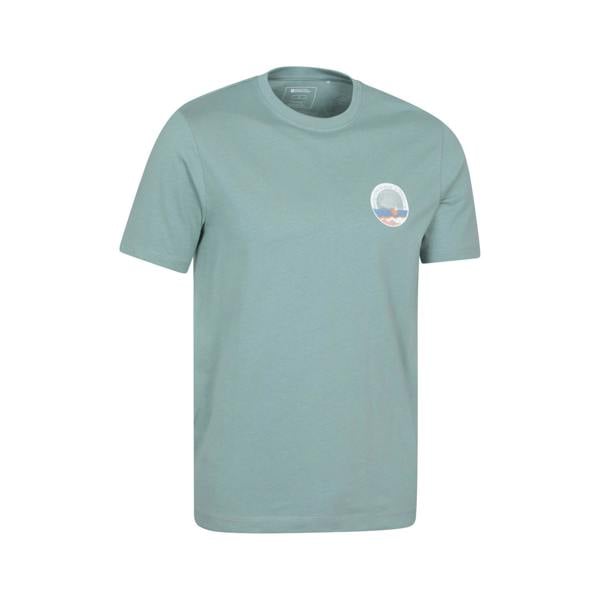 Mountain Warehouse Mens Brighton Short-Sleeved T-Shirt - Pale Green - 