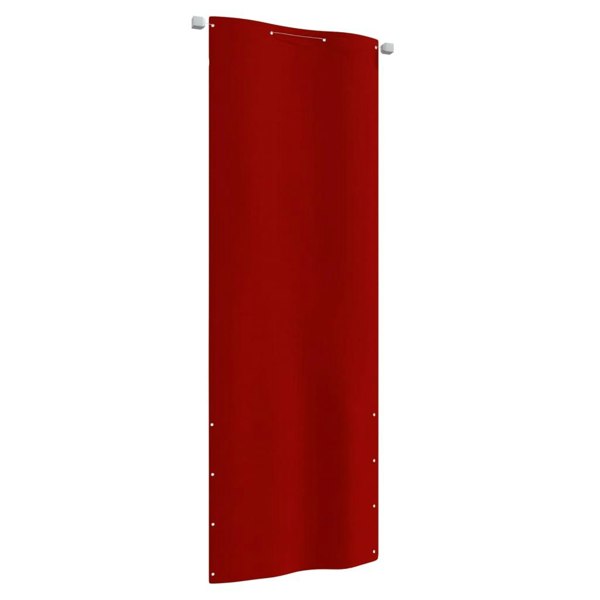 Berkfield Balcony Screen Red 80x240 cm Oxford Fabric