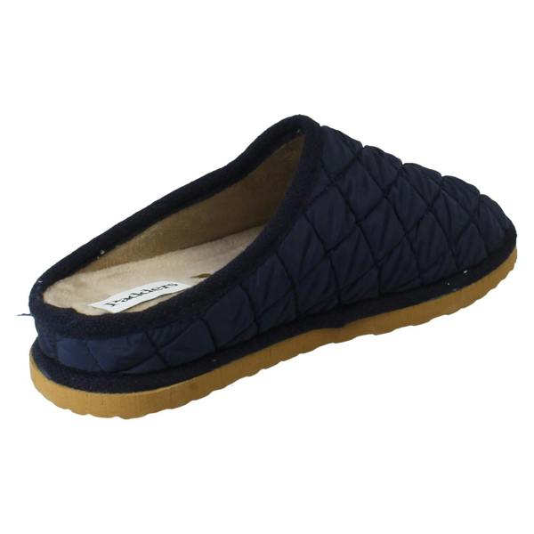 Padders Ladies Padders Quilted Design Slip On Extra Wide Mule Slippers Thetis
