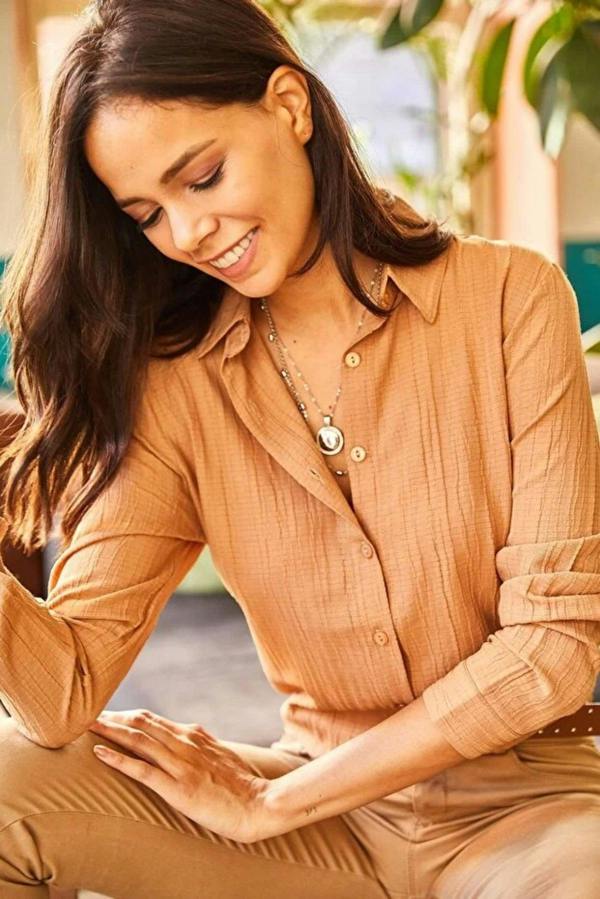 Hoxton Gal Jacquard Textured Woven Shirt