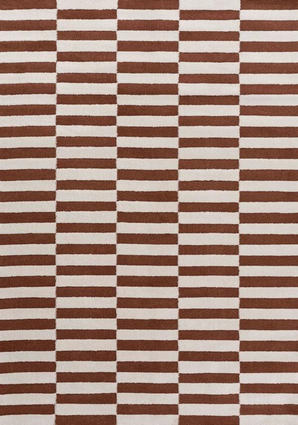 Loft Striped Terra Rug High-Low Pile, Eacy care