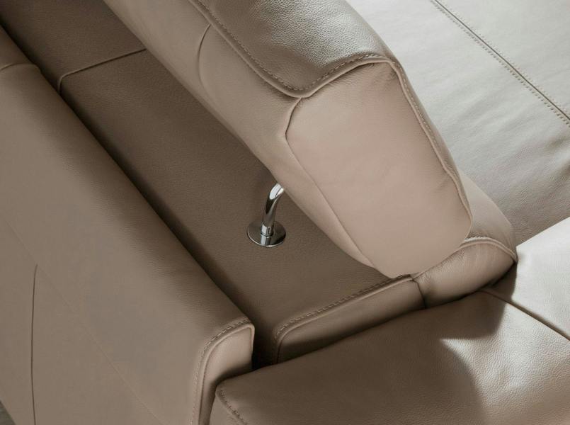 Angel Cerdá Relax corner sofa in mink leather 6042/6043