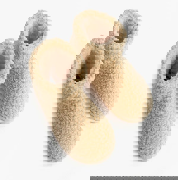 Jo & Joe TEDDY Womens Bootie Slippers Beige