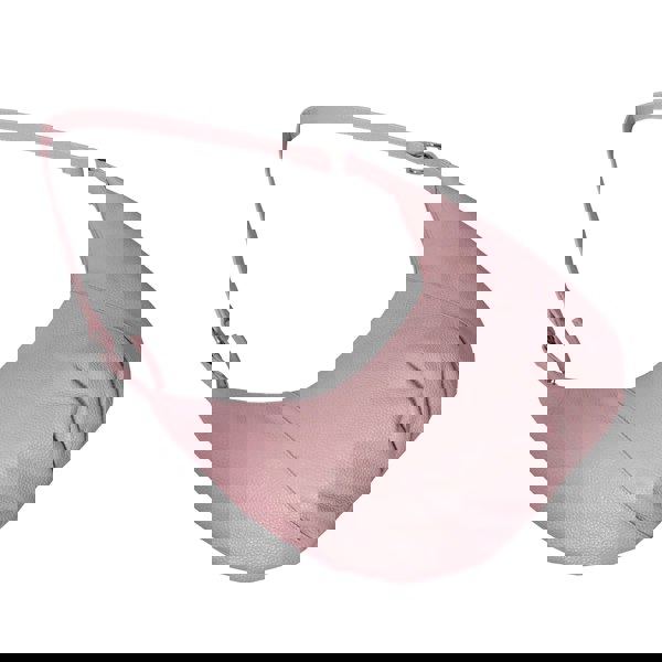 Assots London 'LUNA' Pastel Pink Pleated Real Leather Shoulder Hobo Bag