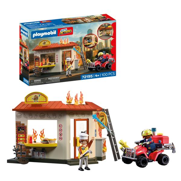 Fire Quad with Burger Shop - 72195 Playset