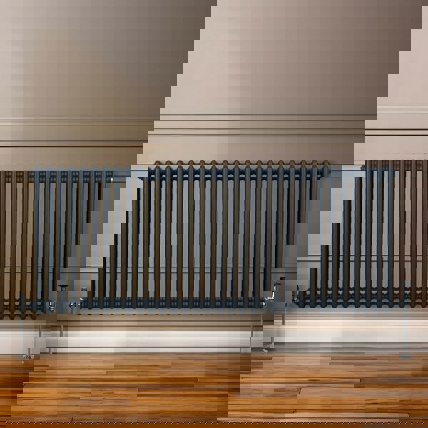 Monstershop Traditional 2 Column Radiator - 600 x 1462mm - Anthracite Grey