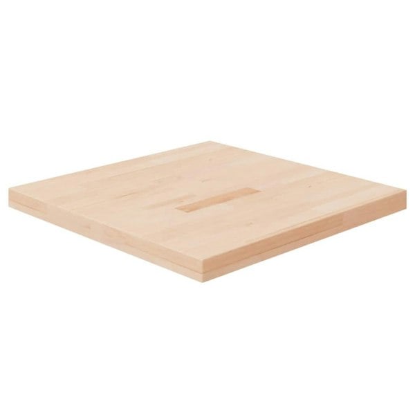 Berkfield Square Table Top 60x60x4 cm Untreated Solid Wood Oak