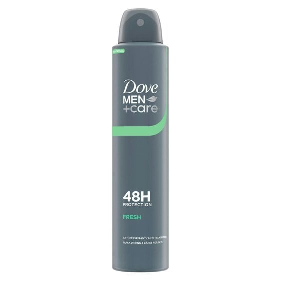 Dove Men+Care Antiperspirant Deodorant Fresh 12x200ml, 48H Sweat Protection