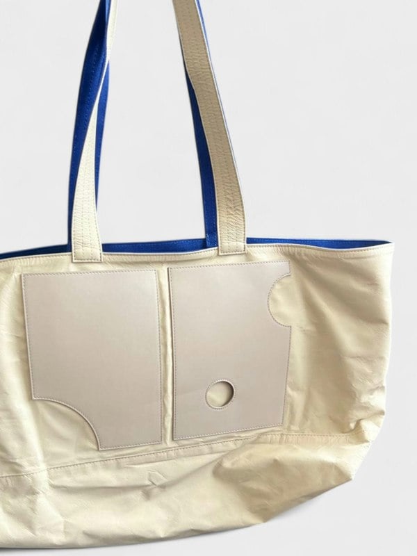 Off - White Reversible Tote Bag Beige Blue - Supplied FashionOff - White