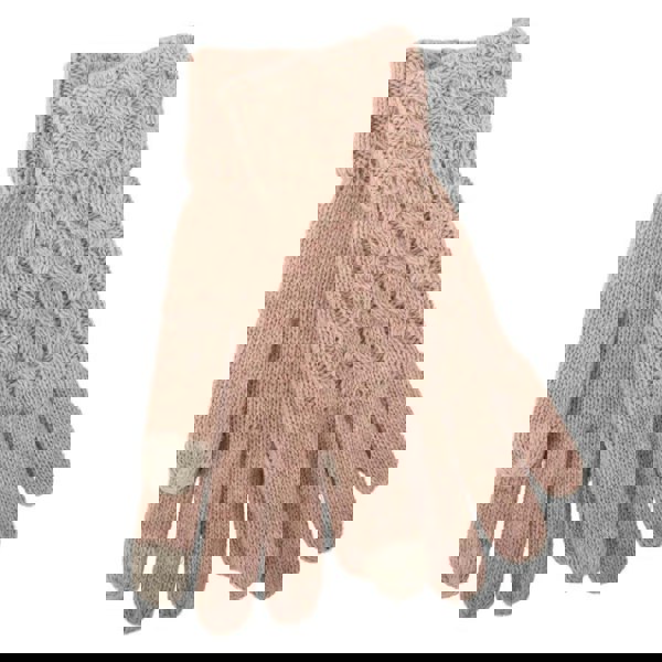 Aran Cable Cuff Fine Knit Gloves Stay Warm & Stylish with Aran Cable Cuff Fine Knit Gloves